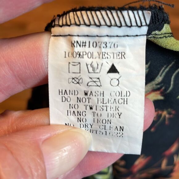 Floral Fall Boho Blouse, Top, midriff laces, M - Picture 5 of 8